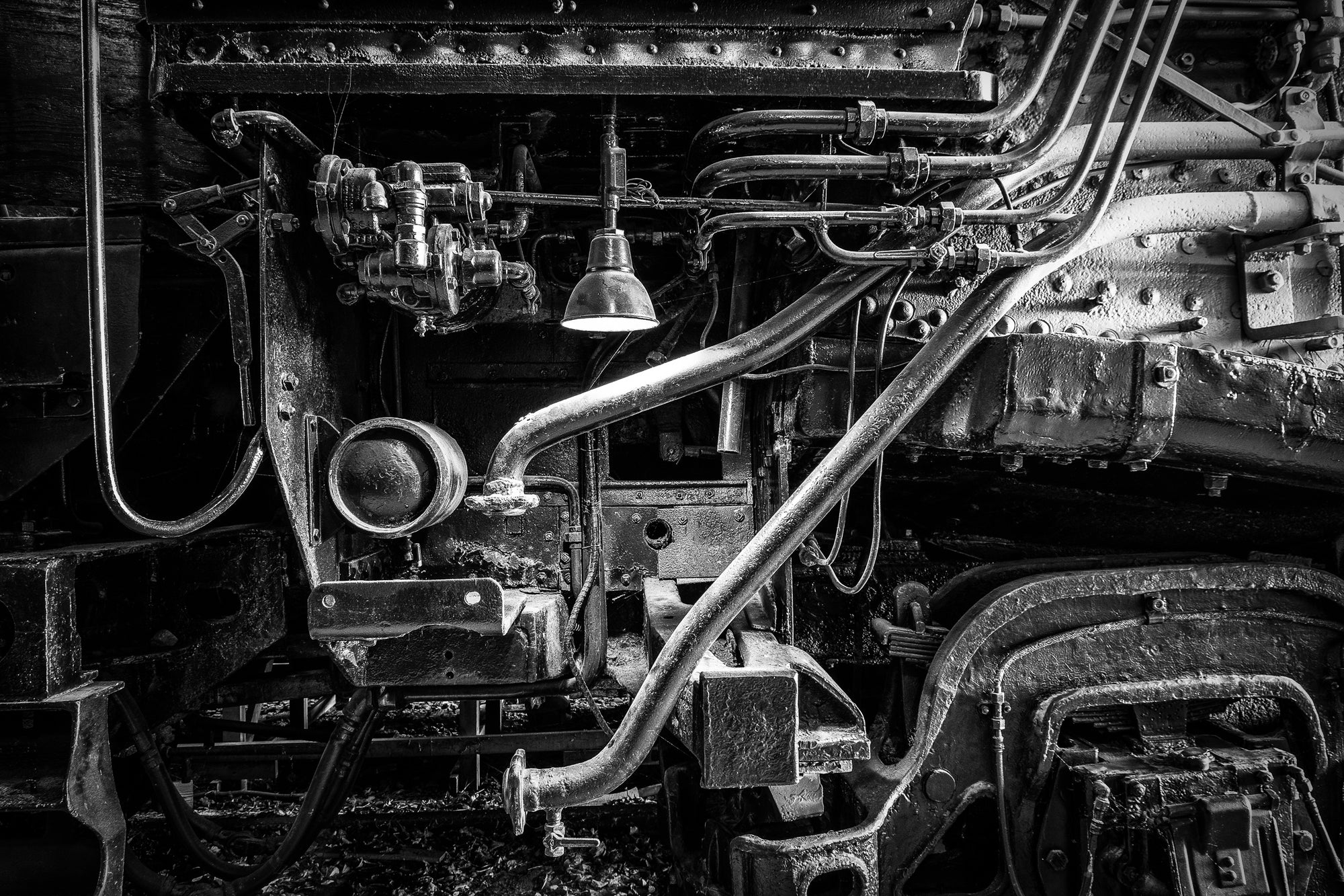 Color photo of a segment of a vintage locomotive, by Rick Graves. Every print $25 plus shipping.